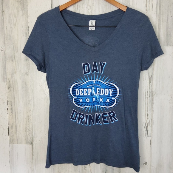 District Made Tops - 🍸Deep Eddy "Day Drinker" v-neck tshirt